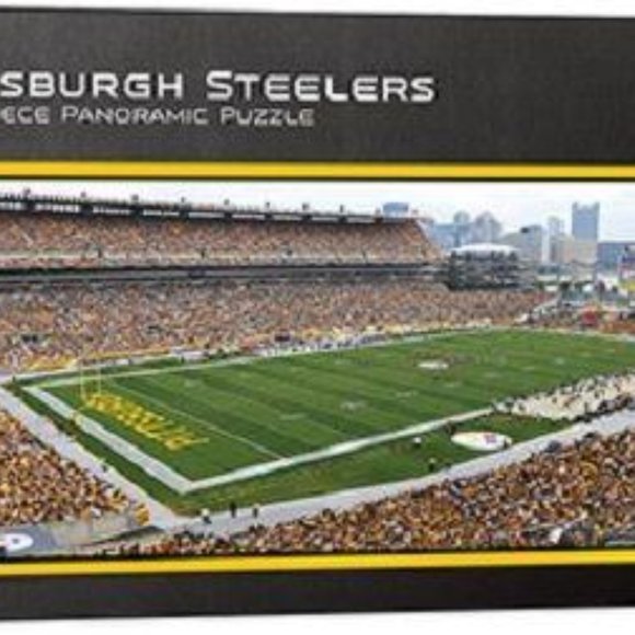 Amazon.com: MasterPieces 1000 Piece Sports Jigsaw Puzzle  Pittsburgh Steelers Panoramic 1000pc Jigsaw Puzzle